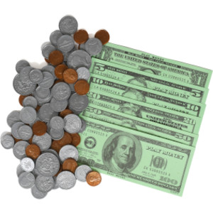 Play Money Set - Bills & Coins