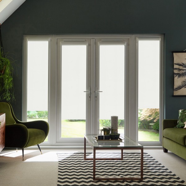 Baluga Blackout White Roller Blind