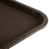 12" x 16" polypropylene fast-food tray in brown