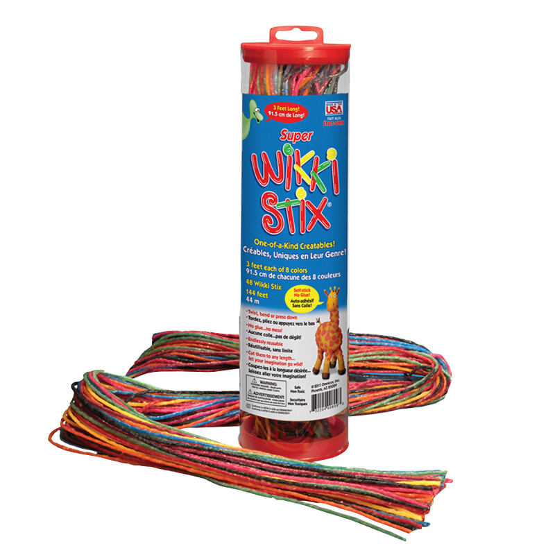Wiki Stix Rabbit Wikki Stix® Super Wikki Stix®, 3' Long, Pack of 48 - Zuma