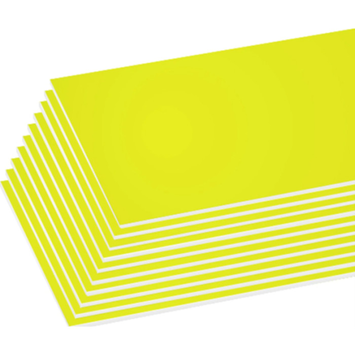 Foam Board, Fluorescent Yellow, Single