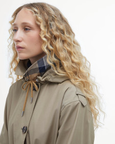 Fearne Waterproof Trench Coat Light Trench/Sky Dress Tartan