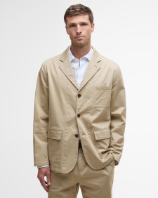 Herringbone Cotton Worker Jacket Sand