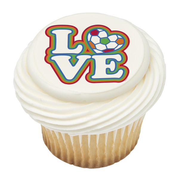 Soccer Love PhotoCake® Edible Image®