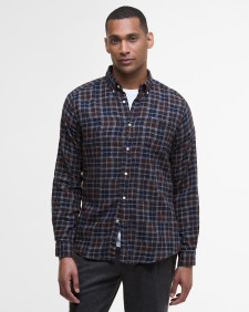 Camicia Sault a maniche lunghe dalla vestibilità leggermente aderente Midnight Oak Tartan