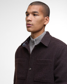 Marlow Tailored Overshirt Dark Oak