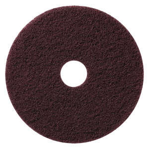 Hillyard, Trident® Dominator Stripping Round Floor Pad, 17", Burgundy