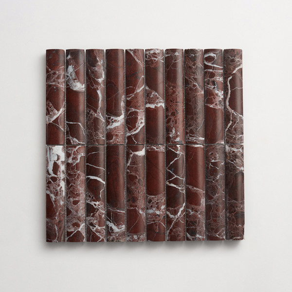 lapidary | cabochon short mosaic sheet | rosso italiano 