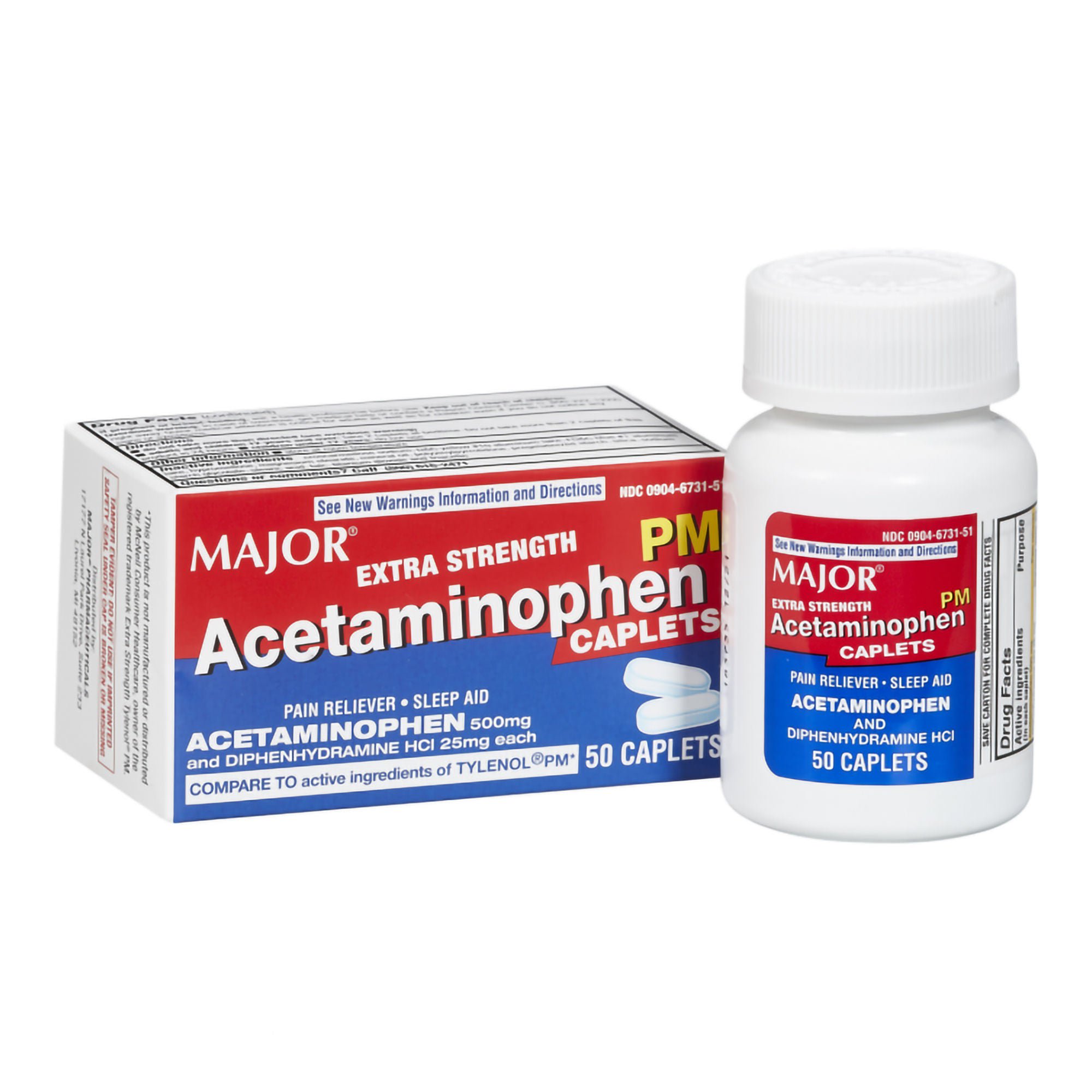 Major Pharmaceuticals ACETAMINOPHEN PM, CAPL XS 500MG-25MG (50/BT)