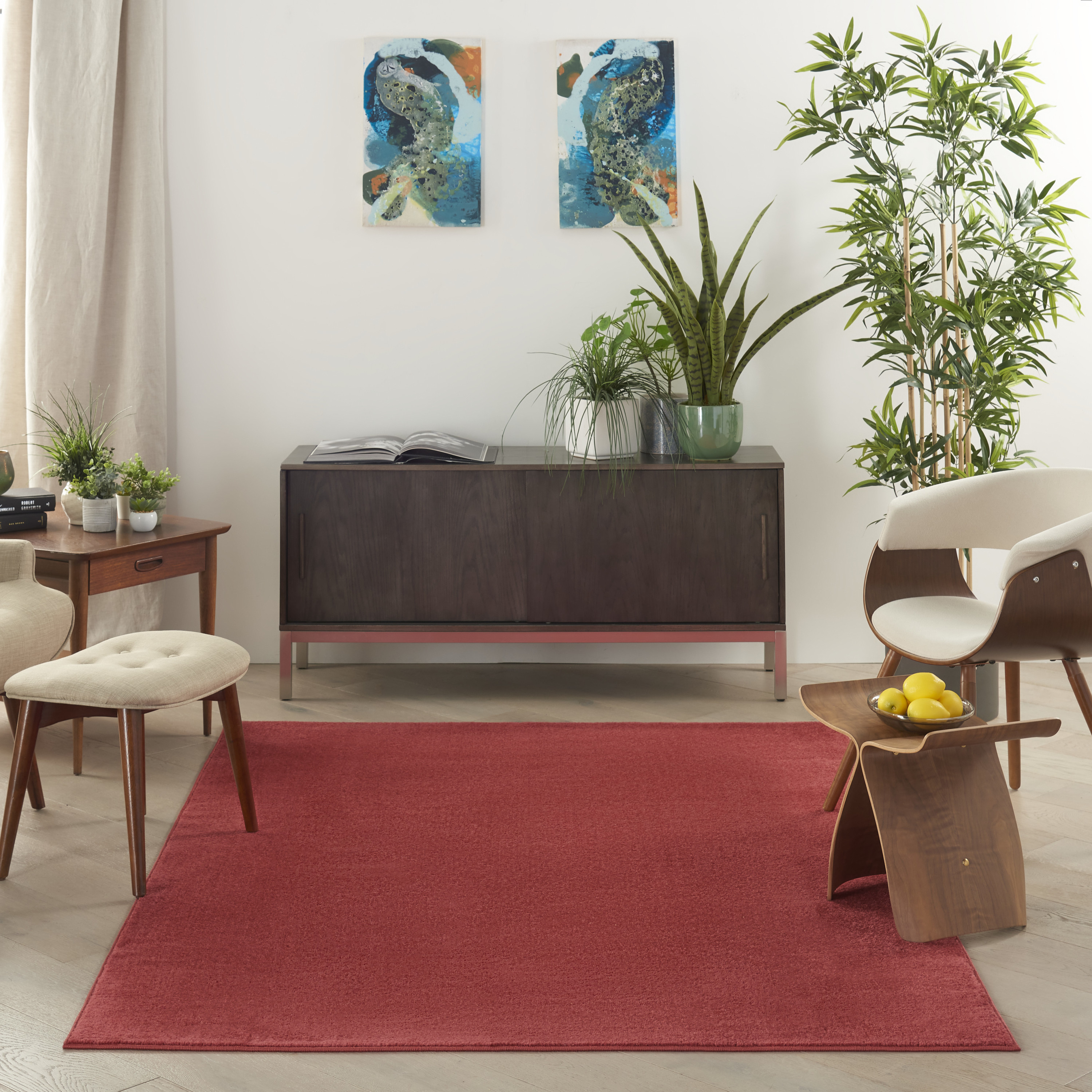 Nourison Nourison Essentials 6' x 9' Brick Red Outdoor Rug
