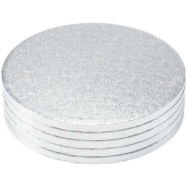 10" Round Silver Foil Cake Board