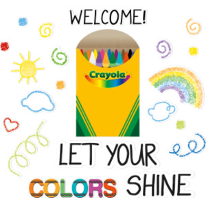 Crayola&reg; Let Your Colors Shine Bulletin Board Set