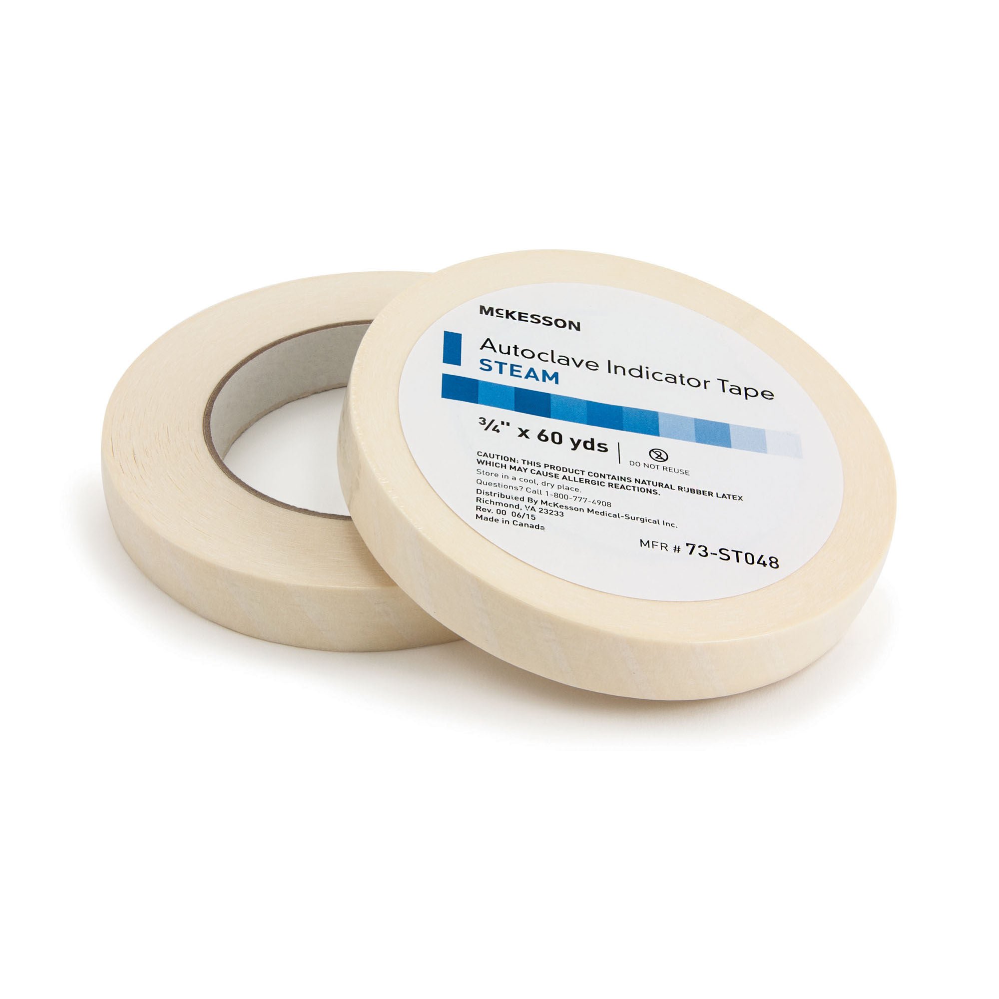 McKesson Steam Indicator Tape, 0.5 Inch x 60 Yard