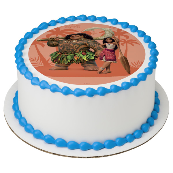 Disney's Moana 2 Moana and Maui PhotoCake® Edible Image®