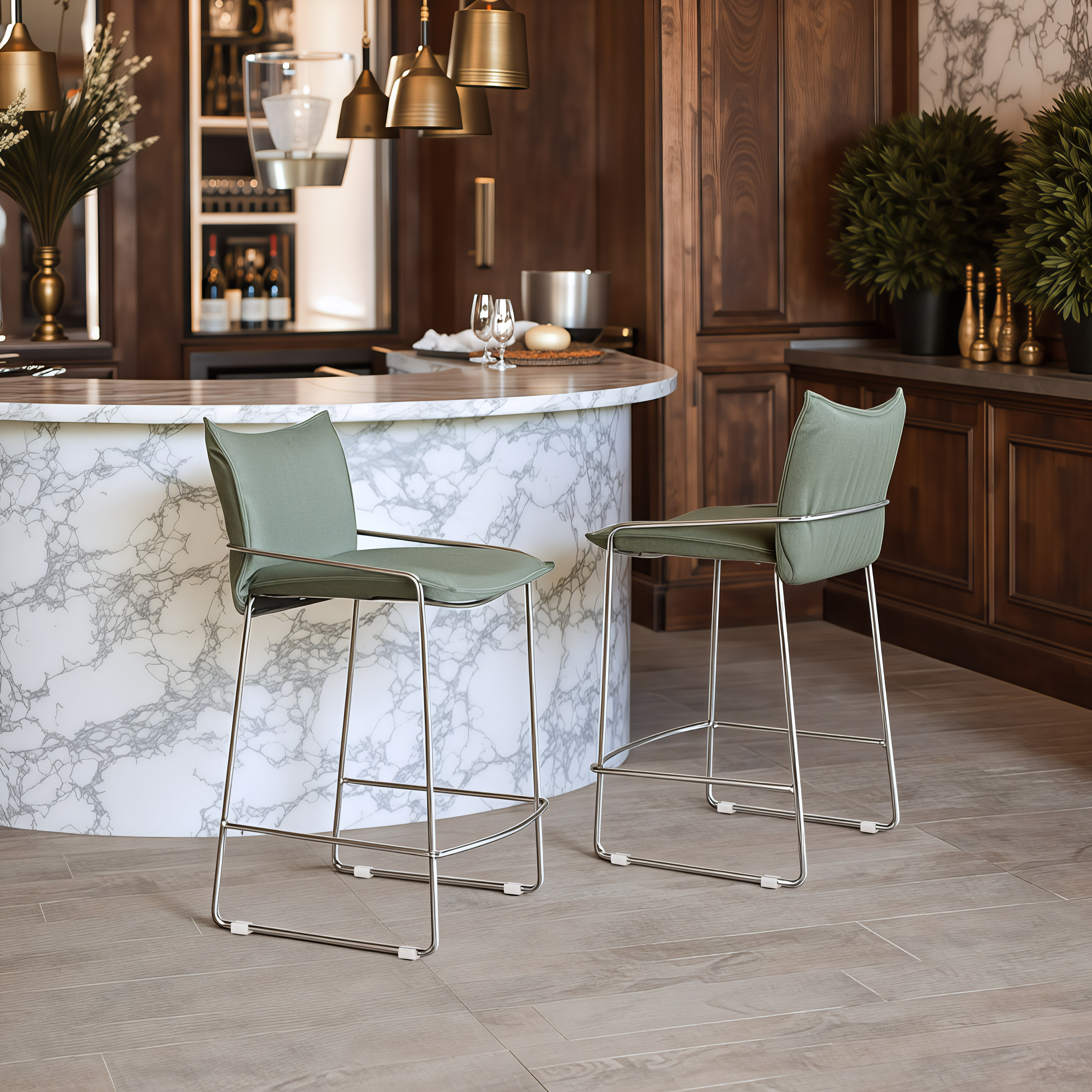 Pola Counter Stool Green product image