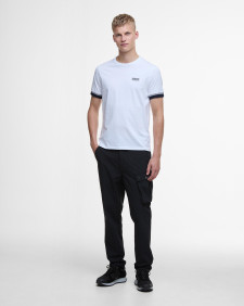 Deep Cuff Evan Tipped T-Shirt Classic White