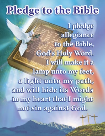Pledge to the Bible Chart