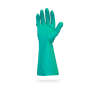 Impact, Safety Zone, General Purpose Gloves, Nitrile, 15.0 mil, Powder Free, S, Green
