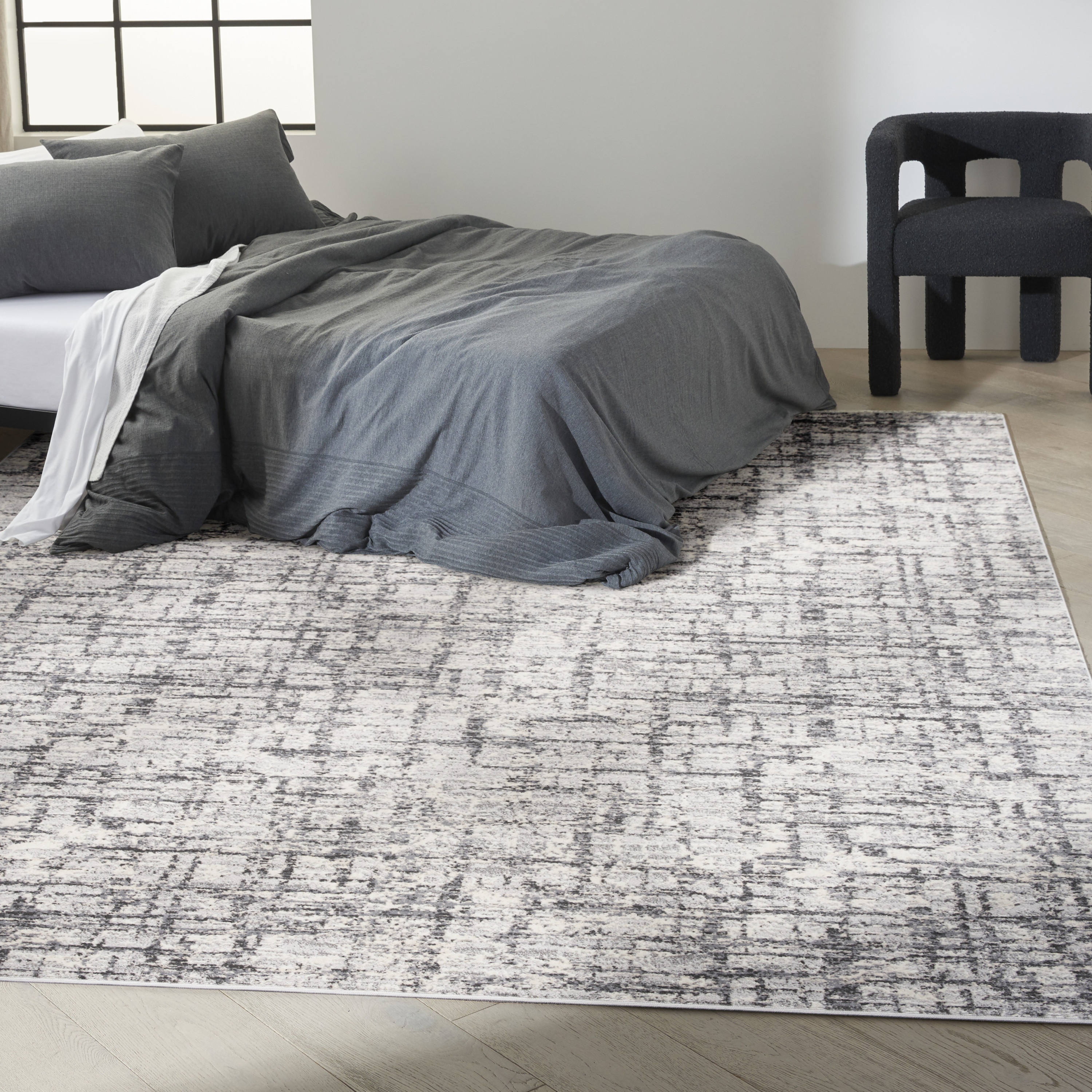 Calvin Klein CK950 Rush 9' x 12' Ivory Grey Modern Indoor Rug