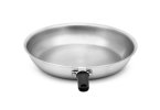 14-inch Wear-Ever® rivetless fry pan with natural finish and silicone handle