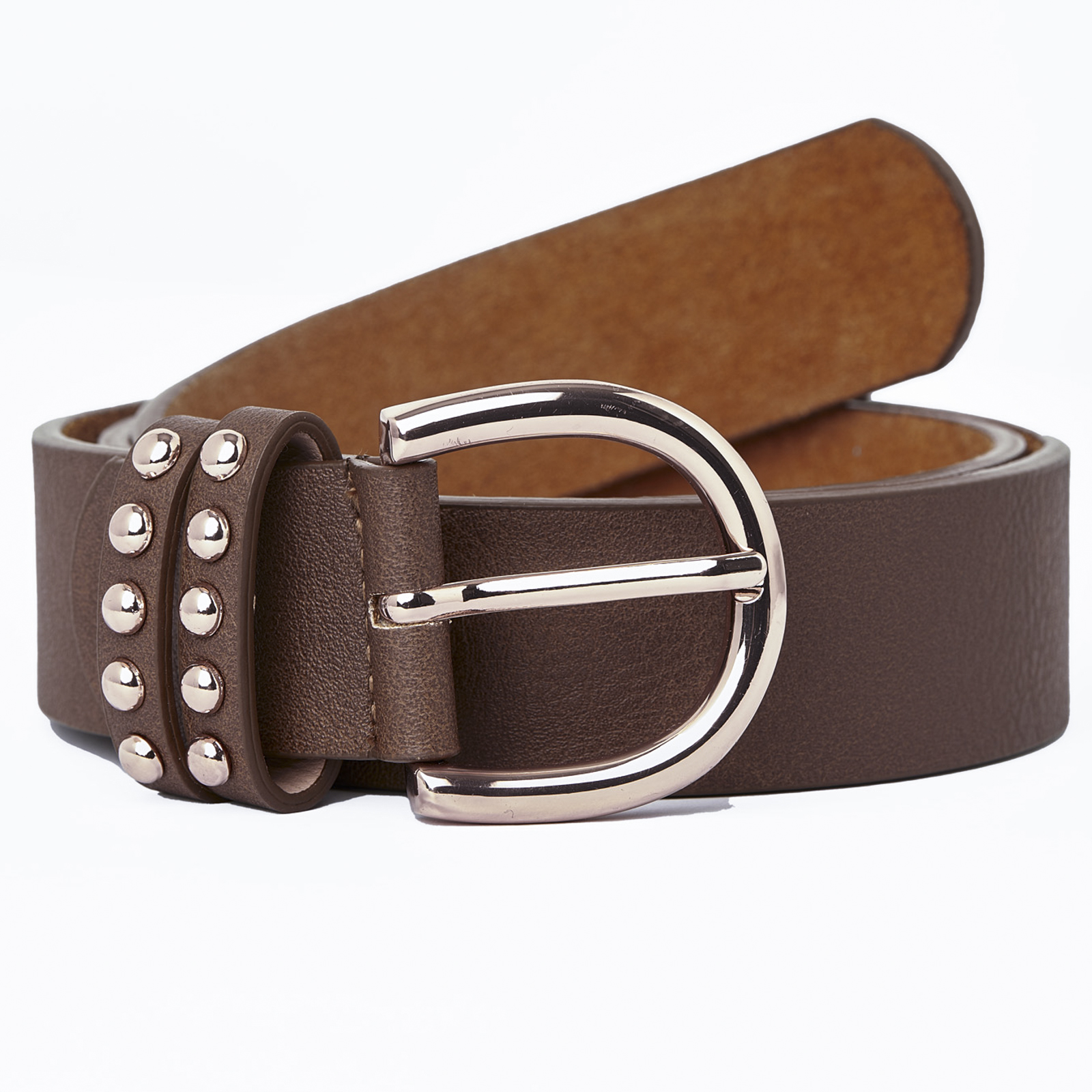Horze PU Leather Belt with Rose Gold Details