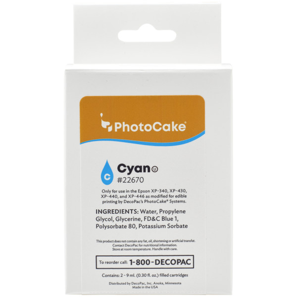 XP340, XP430, XP440 and XP446 Cartridge-Cyan - Red 3 Free PhotoCake® Ink