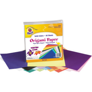 Origami Paper, Assorted Colors, 9" x 9", 40 Sheets