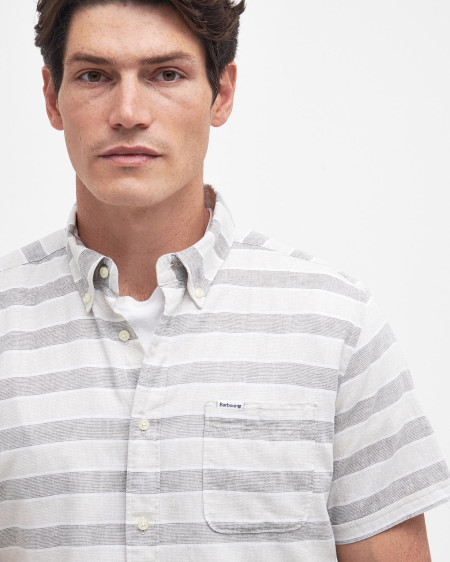 Somerby Striped Tailored Short-Sleeved Shirt