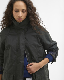 Barbour x ARKET Women's Fairgame Waxed Jacket Sage