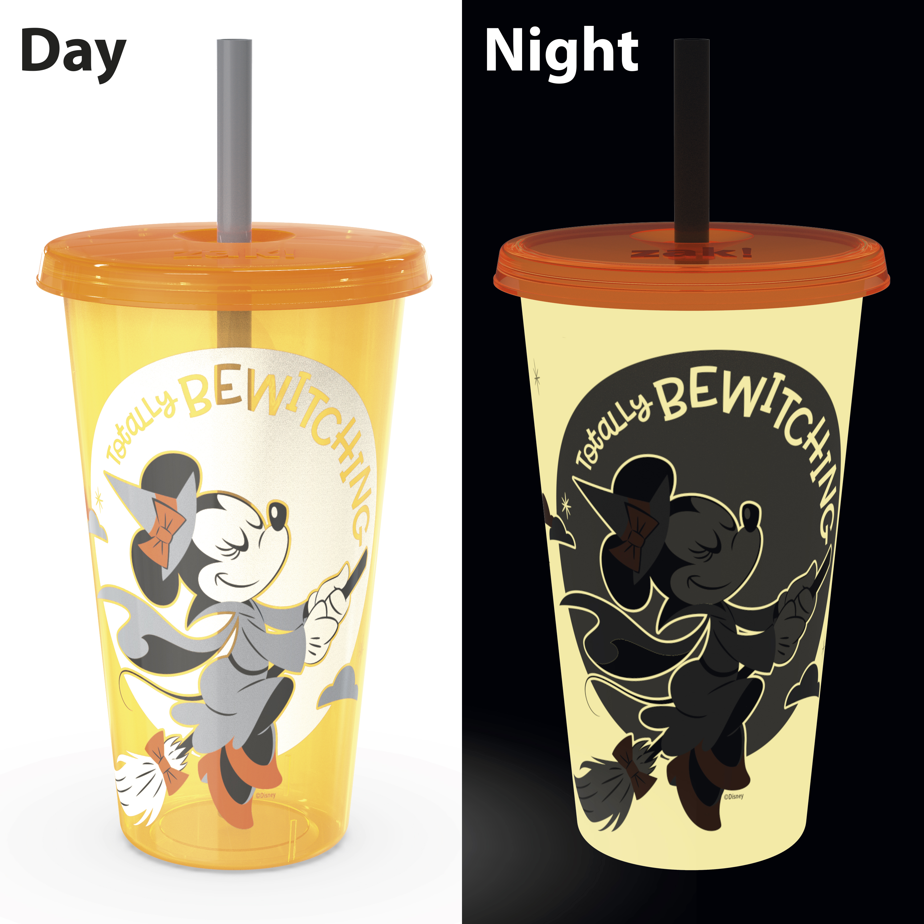 Disney 25 ounce Reusable Plastic Kids Tumbler, Mickey Mouse, 4-piece set slideshow image 7
