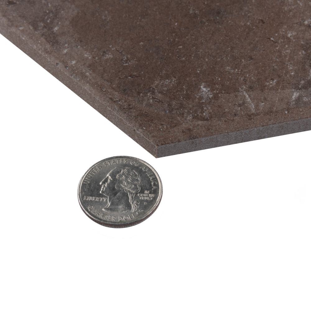 Brickyard Hex Red 8-1/2 in. x 9-7/8 in. Porcelain Floor and Wall Tile