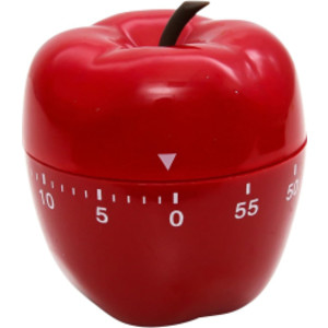 Apple-Shaped Timer, 0-60 Minutes, Red