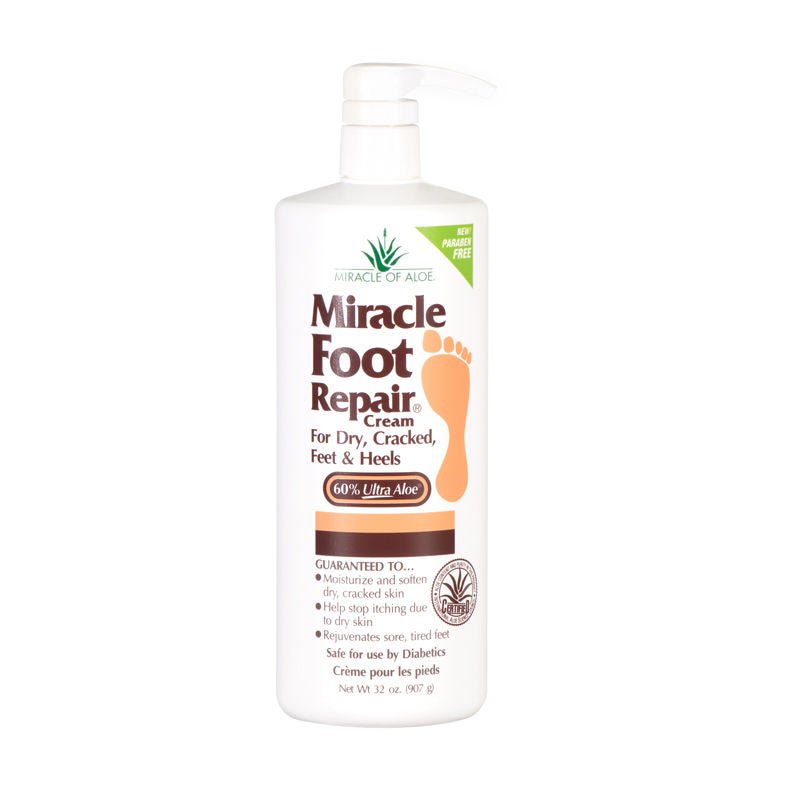 Winning Solutions Inc CREAM, MIRACLE FOOT REPAIR 60%ALOE W/PUMP 32OZ (12/CS)