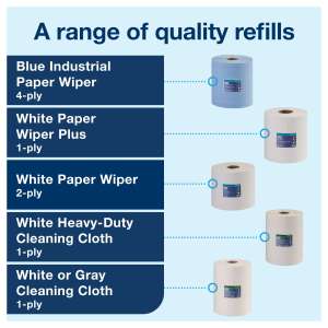 Tork, W2 Maxi,  Center Pull Towel Dispenser, Black