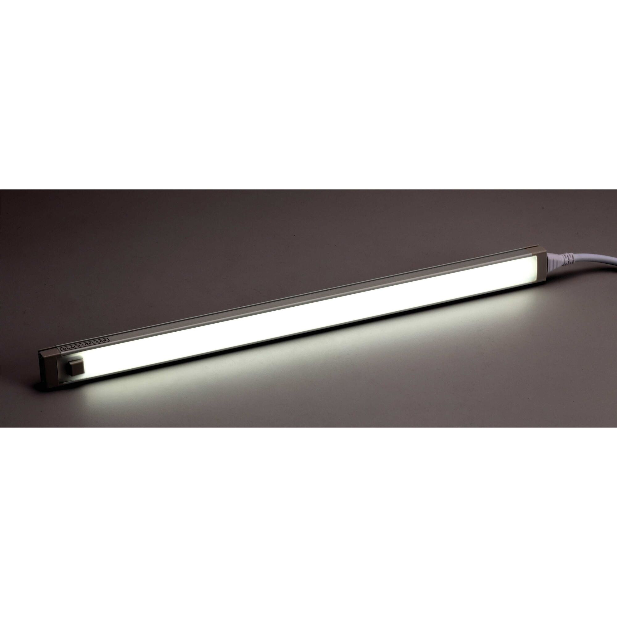 Pure Optics L E D feature of 12 inch 2 bar L E D under cabinet lighting.