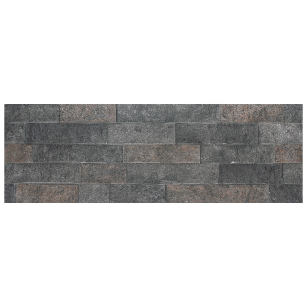 Irazu Antracita 7-7/8 in. x 23-1/2 in. Porcelain Wall Tile