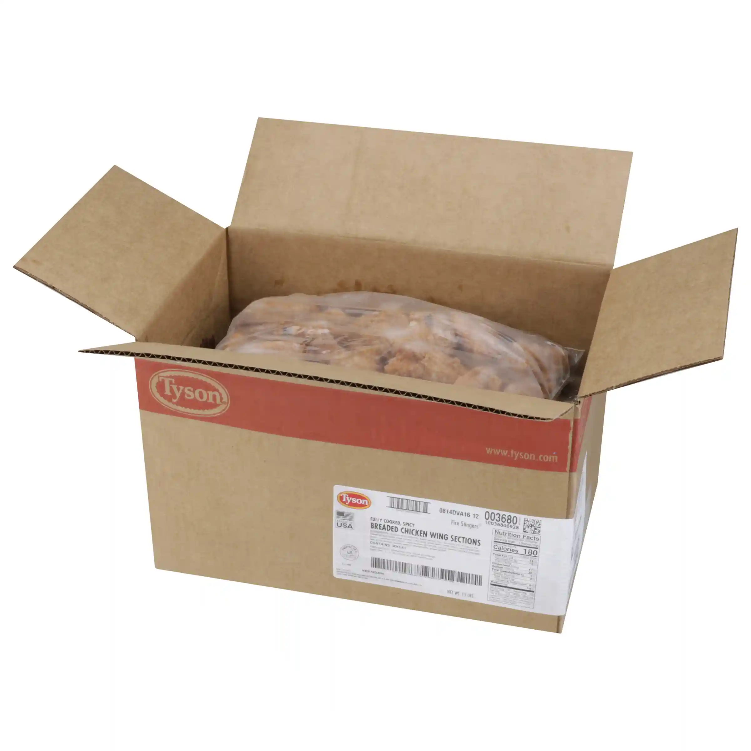 Tyson® Fire Stingers® Fully Cooked Breaded Bone-In Chicken Wing Sections, Medium_image_4