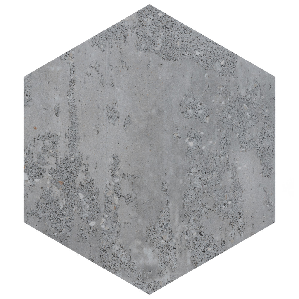 Recycle Hex Antique 8-1/2 in. x 9-7/8 in. Porcelain Floor and Wall Tile