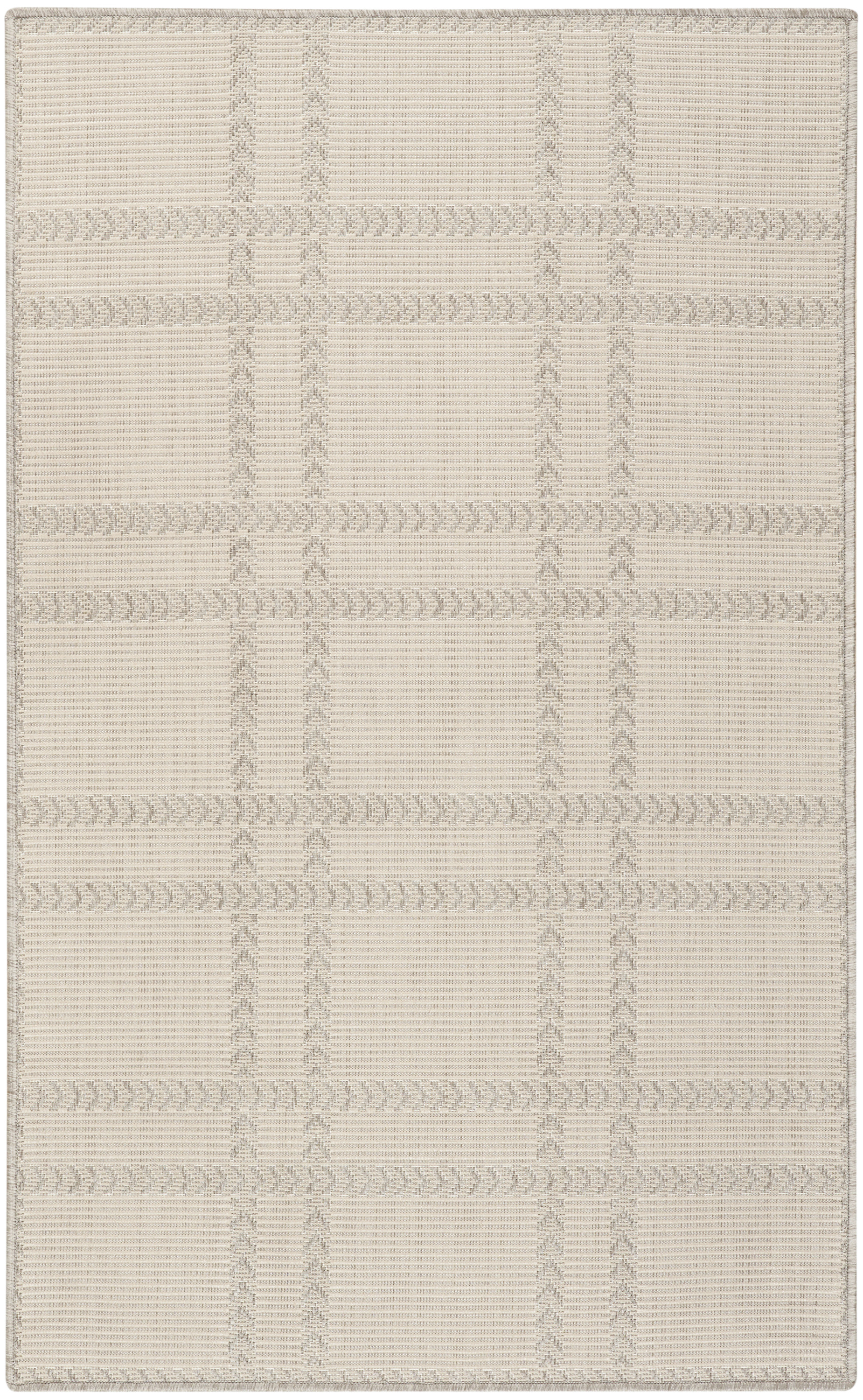 Nourison Horizon Indoor/Outdoor 3' x 5' Grey Modern Rug
