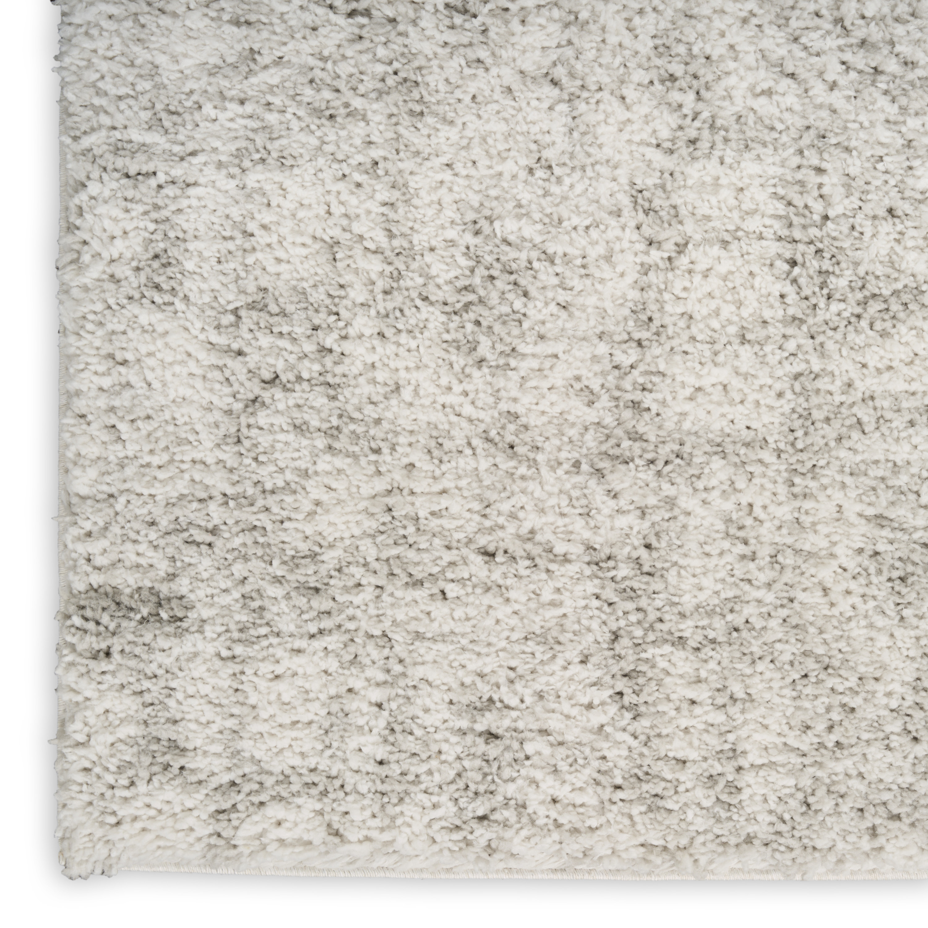 Nourison Modern Shag 7'10" x 9'10" Ivory Grey Modern Indoor Rug