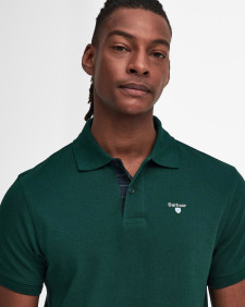 Tartan Pique Polo Shirt Seaweed