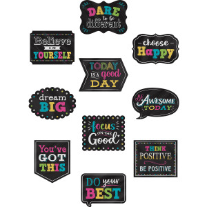 Chalkboard Brights Positive Sayings Accents