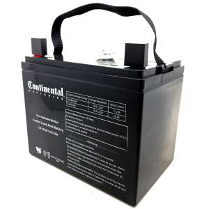 CTBCB12750NB, Centennial Batteries, Continental 12 Volt 75 Amp SLA Battery Nut & Bolt