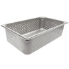 Full-size 6-inch-deep Super Pan V® perforated stainless steel steam table pan