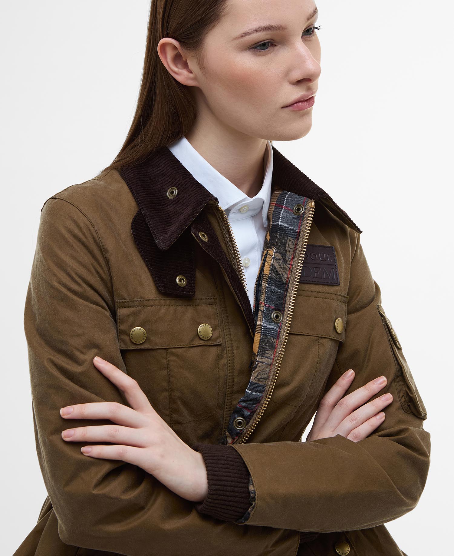 Barbour x ERDEM Wachsjacke Constance image number 9