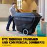 RUB1011BK, Rubbermaid Commercial, Structural Foam Tilt Truck, Utility Duty, 0.75 Cubic Yard, Black