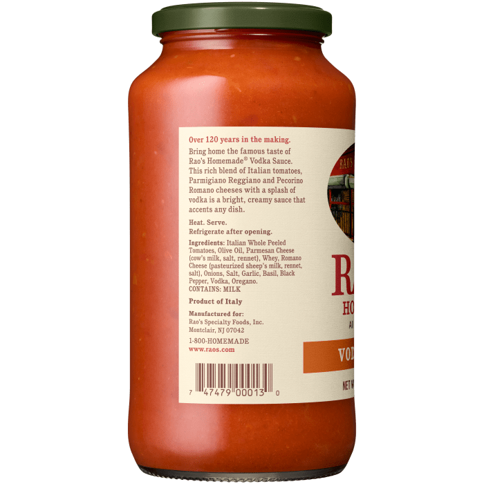 Vodka Sauce, 24 oz - Left Image