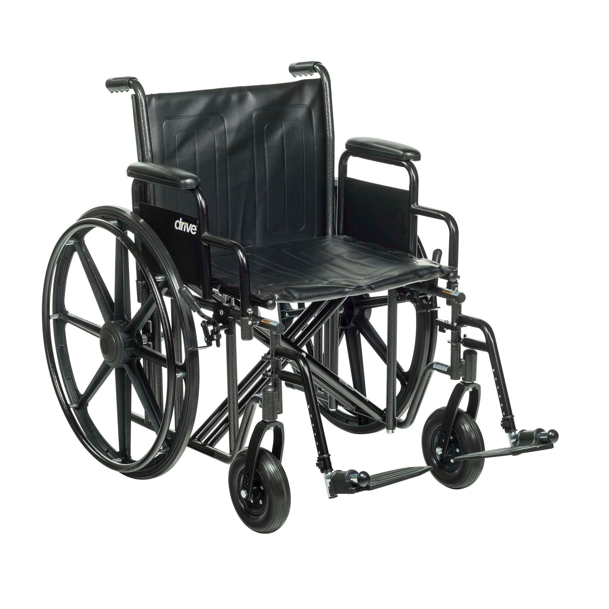 drive™ Sentra EC HD Bariatric Wheelchair, 20-Inch Seat Width