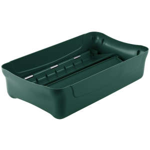 Rubbermaid Commercial, Slim Jim, Rectangular, Resin, 23 gal, Resin, Green, Receptacle Lid
