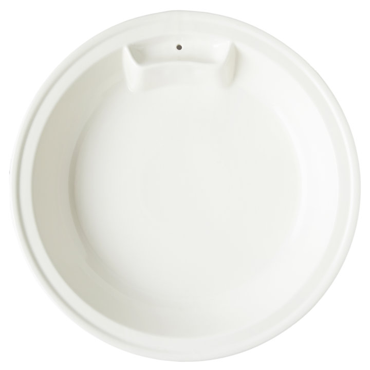 4 ¼-quart replacement round porcelain food pan for Intrigue® induction chafer